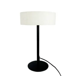 Calix bordlampe m/stofskærm, natur/sort
