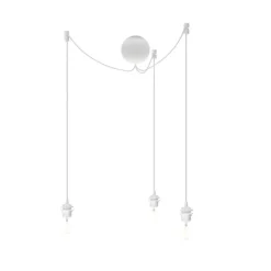 Cannonball Cluster 3 E27-ophæng, hvid