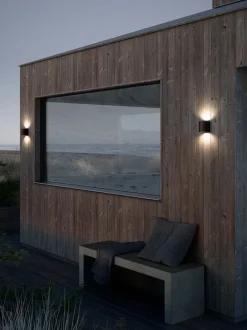 Canto 2 udendørs væglampe LED, seaside sort