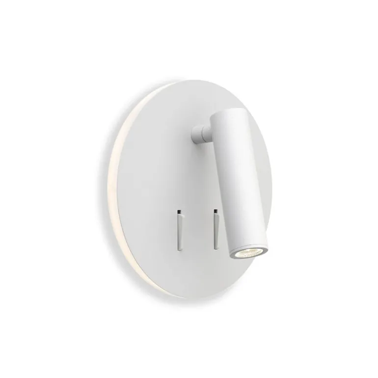 Circle væglampe / spot, hvid