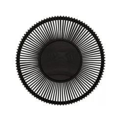 Clava Up Wood large væglampe, sort eg