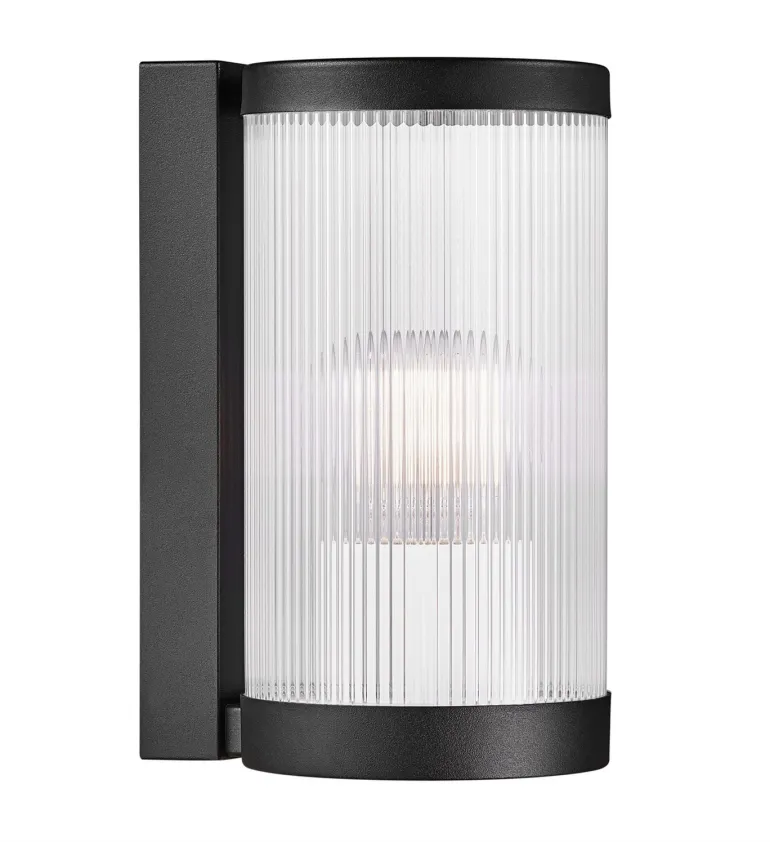 Coupar udendørs væglampe, sort