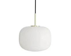 Cuscino pendel medium Ø26, messing/opal