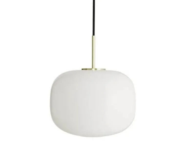 Cuscino pendel medium Ø26, messing/opal