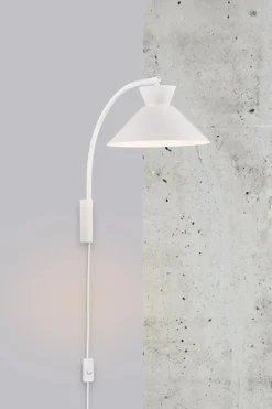 Dial væglampe, hvid