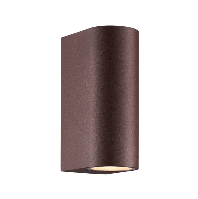 Dion double udendørs væglampe, rust