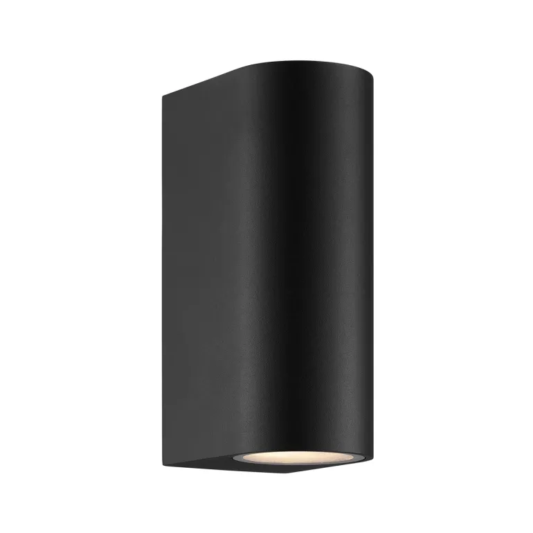 Dion double udendørs væglampe, sort