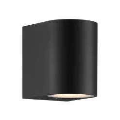 Dion single udendørs væglampe, sort