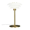DL20 bordlampe, opal/messing