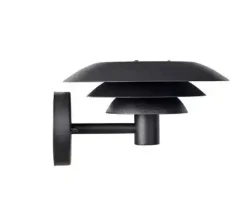 DL25 udendørs væglampe, sort