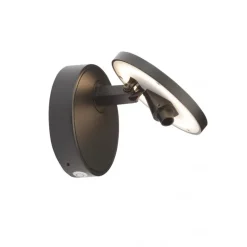 DOT W120 væglampe med lysdæmper, sort