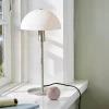 Ellen 20 bordlampe, børstet stål/opal