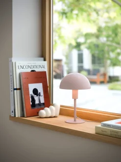 Ellen Mini bordlampe, støvet rosa