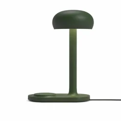 Emendo bordlampe med Qi trådløs oplader, emerald