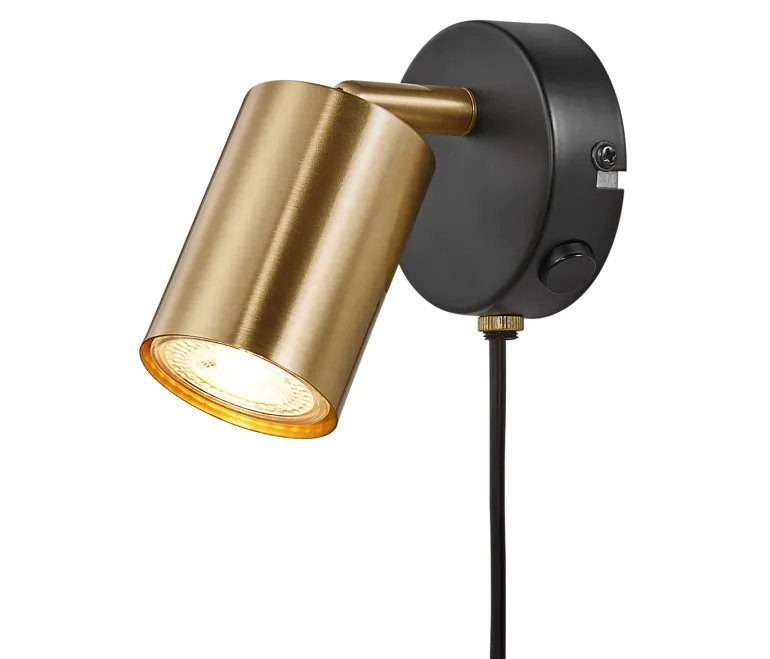 Explore væglampe, messing