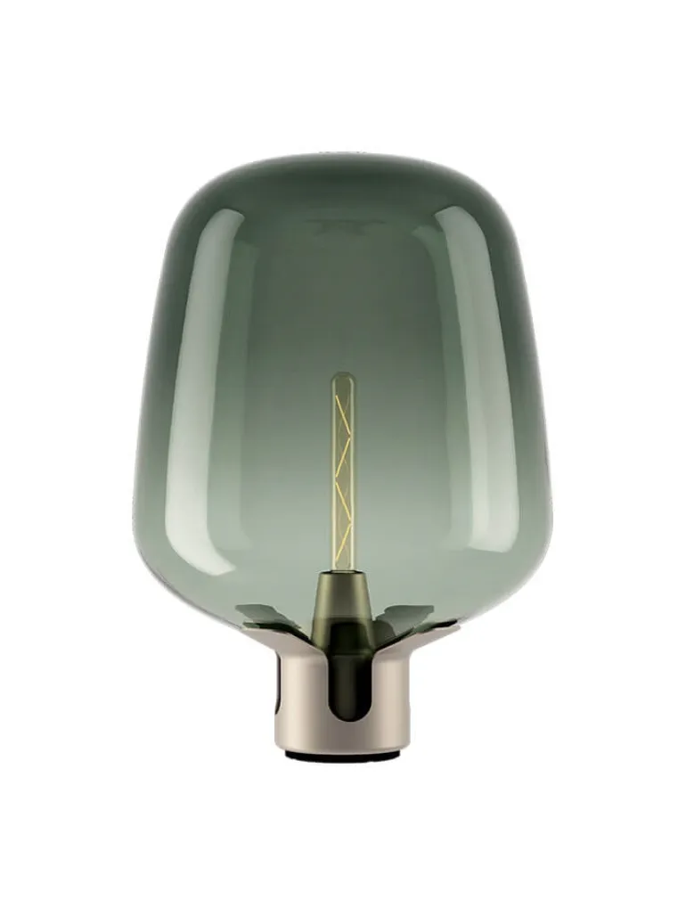 Flar large bordlampe, pearl/turquoise