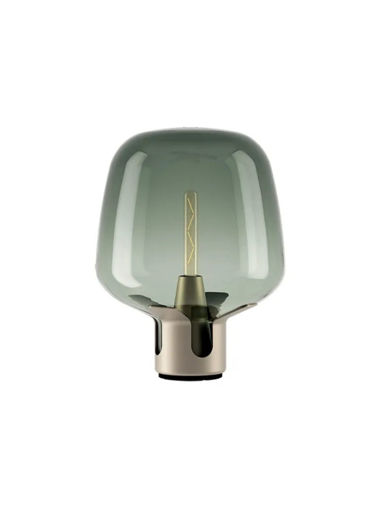 Flar medium bordlampe, pearl/turquoise