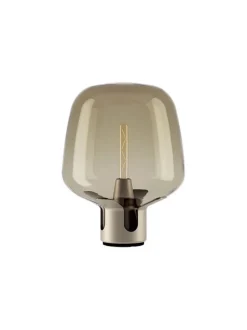 Flar medium bordlampe, pearl/honey