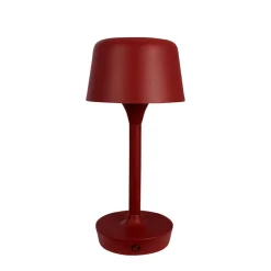 Flow LED bordlampe / batterilampe, mørkerød