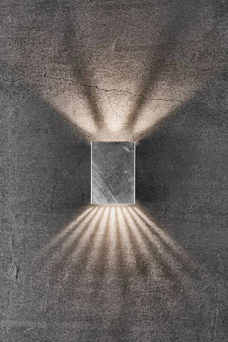 Fold 10 udendørs væglampe LED, galvaniseret stål