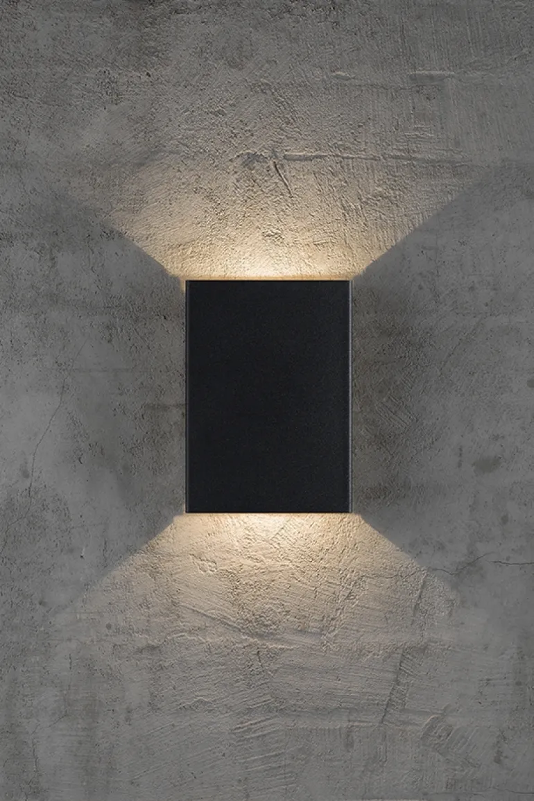 Fold 15 udendørs væglampe LED, sort