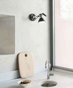 Fortebraccio Ø11 væglampe / loftlampe, sort