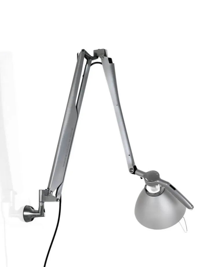 Fortebraccio bordlampe / væglampe arm og skærm, metal