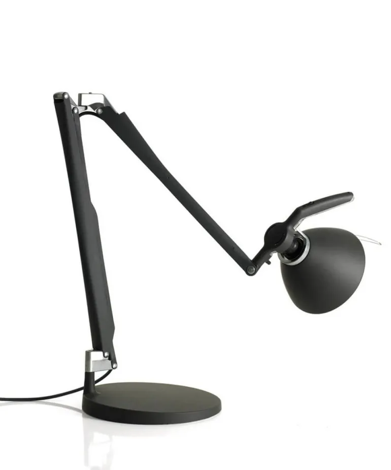 Fortebraccio bordlampe / væglampe arm og skærm, sort
