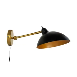 Futura væglampe, sort/messing