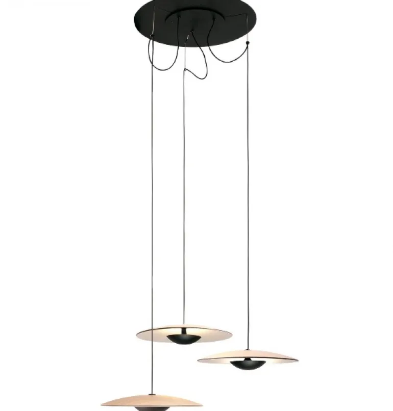 Ginger Cluster 3xØ20 pendel, eg-hvid