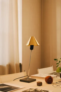 Gira bordlampe, messing