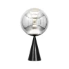 Globe Fat bordlampe, sølv/sort