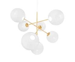 Globe lysekrone large, opal