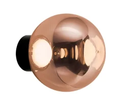 Globe Surface væglampe Ø25, kobber