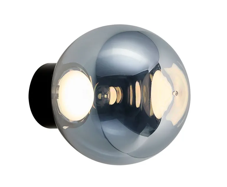 Globe Surface væglampe Ø25, sølv
