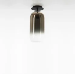 Gople Mini loftlampe, sort/bronze