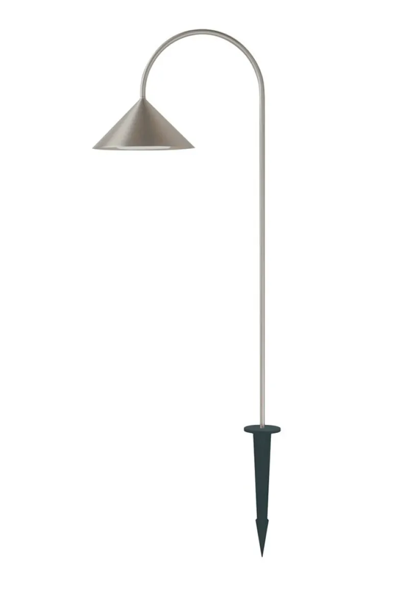 Grasp havelampe / batterilampe m/spyd, stål