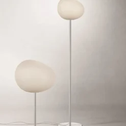 Gregg media gulvlampe, hvid/hvid