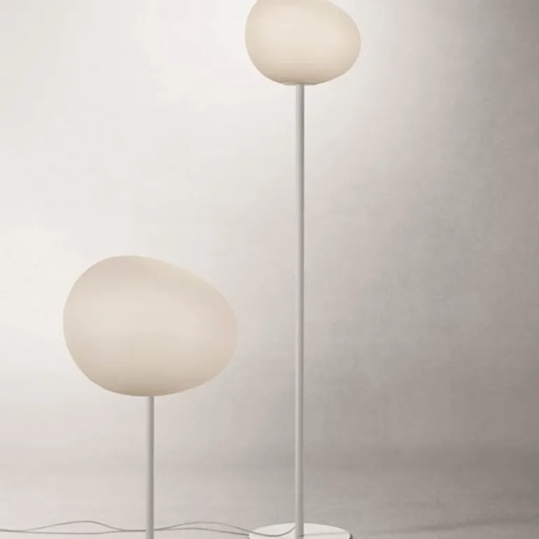 Gregg media gulvlampe, hvid/hvid