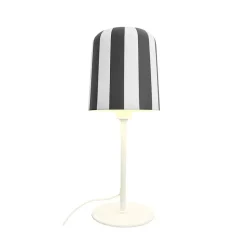 Gry bordlampe, grå/hvid