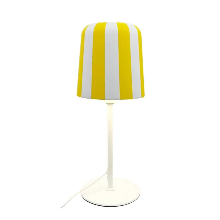 Gry bordlampe, gul/hvid