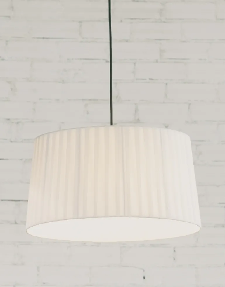 GT6 pendel Ø45, hvid m/sort ophæng