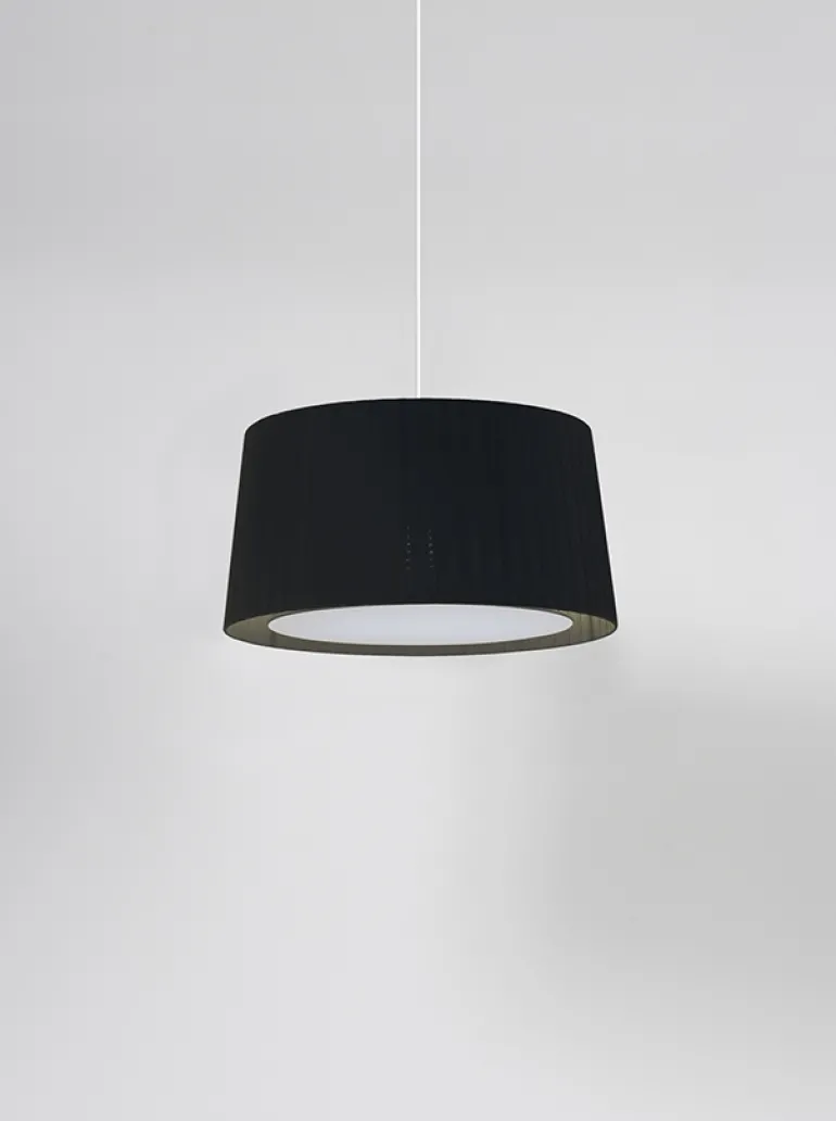 GT6 pendel Ø45, sort m/hvidt ophæng