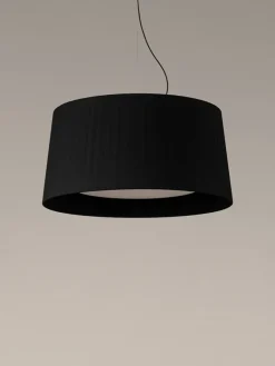 GT7 pendel Ø90, sort m/nikkel baldakin