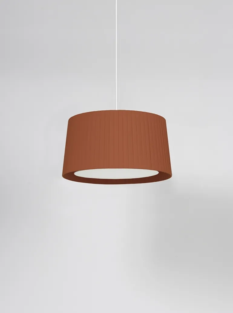 GT6 pendel Ø45, terracotta m/hvidt ophæng