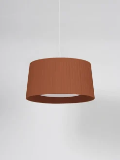GT5 pendel Ø62, terracotta m/hvidt ophæng