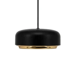 Hazel mini pendel, sort/messing