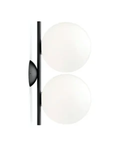 IC Light C/W1 Double væglampe/loftlampe, sort