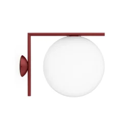 IC Light C/W2 udendørs væglampe/loftlampe, rød