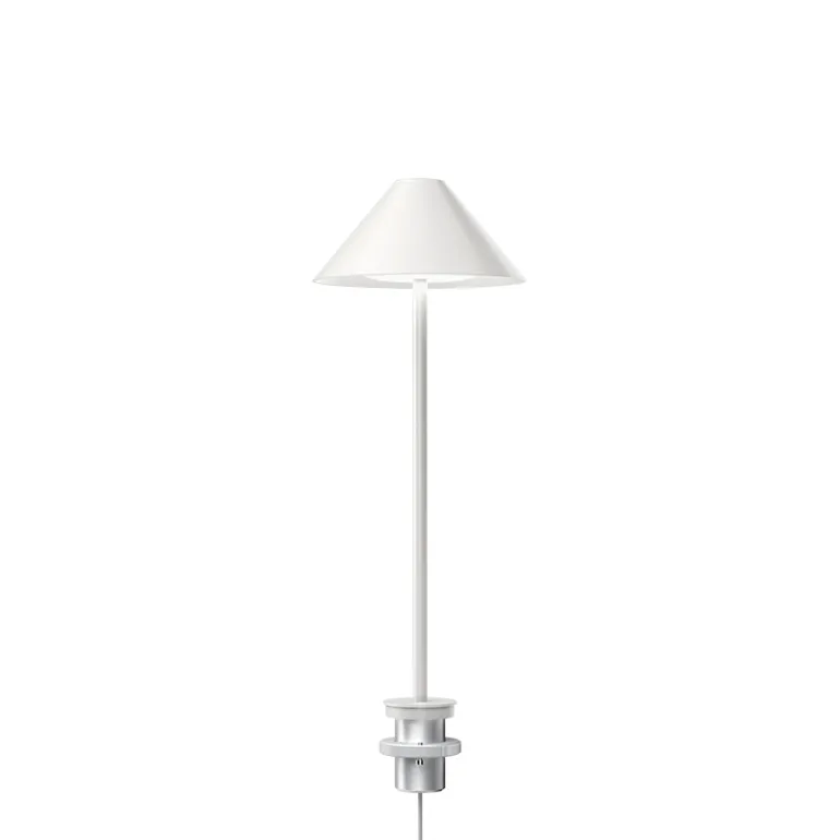 Keglen bordlampe m/pind, hvid